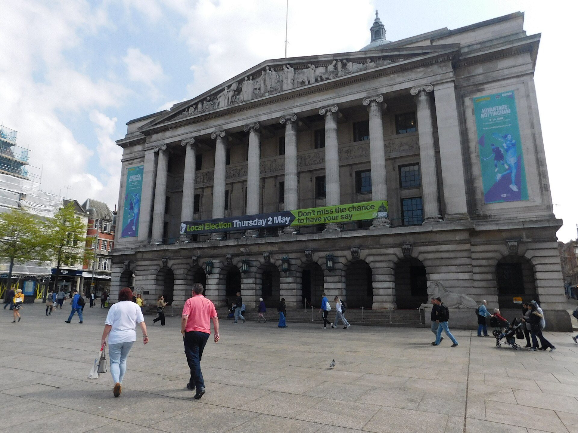 Nottingham Council House over the Old Market Square