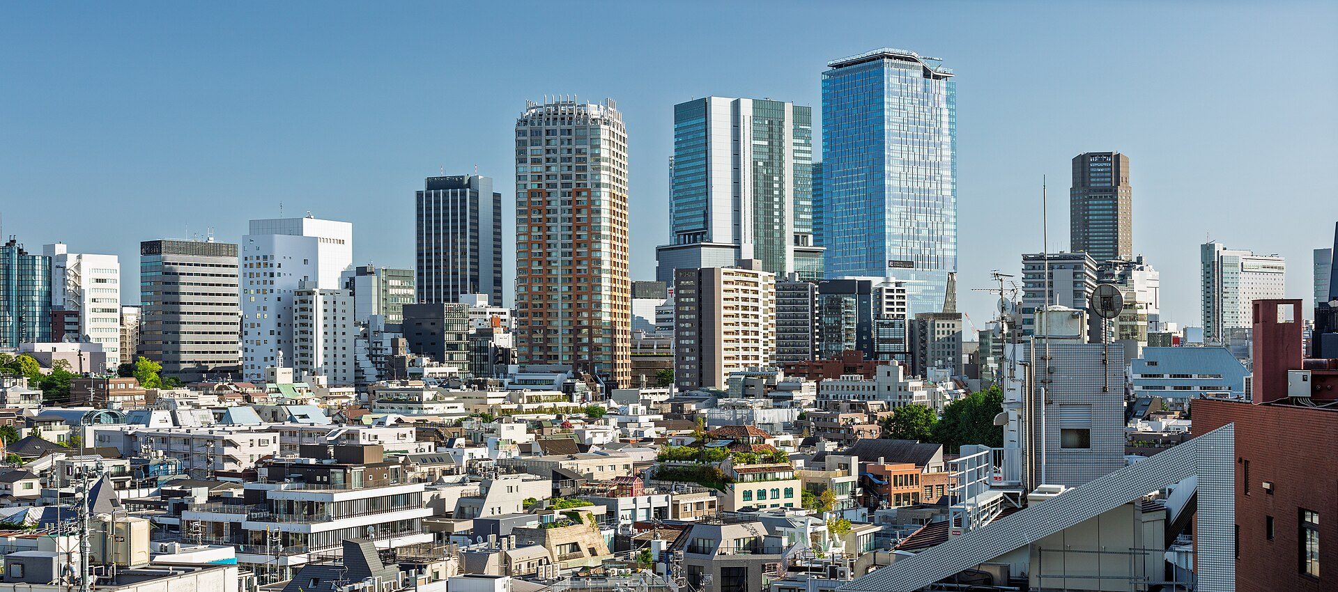 The Shibuya skyline from Omotesando